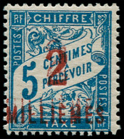 ** PORT-SAID - Taxe - 5, Double Surcharge, Signé Calves (50 Connus): 2m S. 5c. Bleu - Other & Unclassified