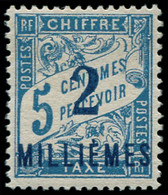 * PORT-SAID - Taxe - 5a, Erreur Surcharge Bleue, Signé Calves: 2m. S. 5c. Bleu - Other & Unclassified