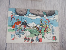 CPA Politique Satirique Illustrée Par Norwins La Revue Royale Ballons Dirigeables Norwins Yruam - Satira