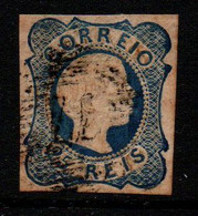 PORT009- PORTUGAL - KING PEDRO V. SC#:6. STRAIGHT HAIR-USED. SCV (2005):USD$ 25.00 - Used Stamps