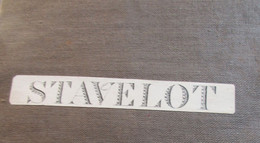 Stavelot - Stafkaart - 1906  -  Met Francorchamps Malmedy Thirimont Bellevaux Kalterherberg ... - Cartes Topographiques