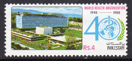 Pakistan 1988 40th Anniversary Of WHO, MNH, SG 738 (E) - Pakistan