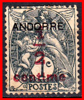 ANDORRA  SELLO SOBRE CARGADO DE ANDORRA AÑO 1931 - Used Stamps