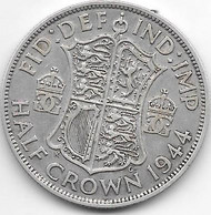 *great Britain 1/2 Crown   1944  Km 856    Vf - K. 1/2 Crown