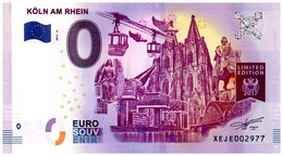 Billet Touristique - 0 Euro - Allemagne - Köln Am Rhein (2017-3) - Private Proofs / Unofficial