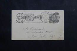 ETATS UNIS - Entier Postal De New York Pour New York En 1885 - L 73802 - ...-1900
