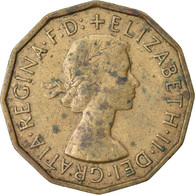 Monnaie, Grande-Bretagne, Elizabeth II, 3 Pence, 1959, TB, Nickel-brass, KM:900 - F. 3 Pence