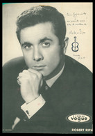 Grande Photo Dédicacée - Autographe - ROBERT RIPA - Bruxelles 1958 - Disques Vogue - Photo ANDRE NISAK - Cantanti E Musicisti