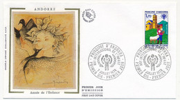 ANDORRE - Enveloppe FDC Soie => 1,70 F Any Internacional De L'infant - 7/7/1979 - Principat D'Andorra - FDC