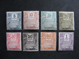 Guadeloupe:  TB Série Taxe N° 15 Au N° 22, Neufs X. - Timbres-taxe