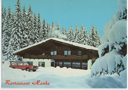 Krimml/Salsburg (Autiche). Café-Restaurant Hanke. Carte Postale En Couleurs. Foto Huber, Mittersill - Krimml