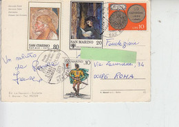 SAN MARINO  1980  -  Cartolina Per Italia - Lettres & Documents