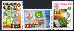 Pakistan 1992 World Cup Cricket Champions Set Of 3, MNH, SG 861/3 (E) - Pakistan