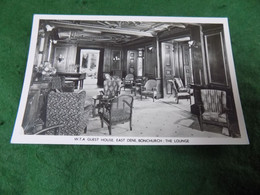 VINTAGE EUROPE UK: ISLE Of WIGHT BONECHURCH East Dene WTA Guest House Lounge B&w - Sandown