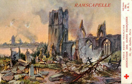 WW1 War Guerre 14/18 * CPA Illustrateur * Croix Rouge Red Cross * Ramscapelle - War 1914-18