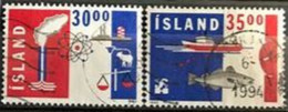 Islande Industrie Communication Etc.  1990 ???  2 Tp Obli - Andere & Zonder Classificatie