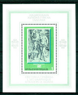 1975 Albrecht Durer, Temptation Of The Idler Dream Of The Doctor, Bulgaria, Bl. 58, MNH - Engravings