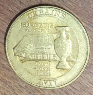 UKRAINE POLAND EURO 2012 LVIV POLOGNE MÉDAILLE MONNAIE DE PARIS JETON TOURISTIQUE MEDALS COINS TOKENS FOOTBALL - 2012