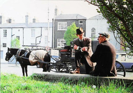Waiting  For A Fare In A Dublin  Street    Fiacre Attelage - Taxis & Fiacres