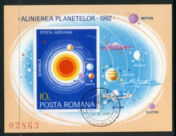 ROMANIA 1981 Planetary Conjuctions Block Used .  Michel Block 182 - Used Stamps