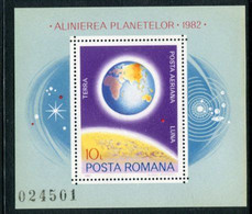 ROMANIA 1981 Planetary Conjuctions Block MNH / ** .  Michel Block 181 - Blocchi & Foglietti