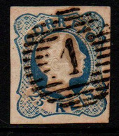PORT017- PORTUGAL - KING PEDRO V. SC#:10. CURLED HAIR- USED -SCV (2005):USD$ 13.50 - Used Stamps