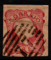 PORT027- PORTUGAL - KING PEDRO V. SC#:11. CURLED HAIR- USED -SCV (2005):USD$ 6.50 - Used Stamps