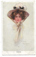 CPA ILLUSTRATION " FOREVER ", PORTRAIT FEMME D'APRES PHILIP BOILEAU - Boileau, Philip