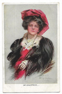 CPA ILLUSTRATION " MY CHAUFFEUR ", PORTRAIT FEMME D'APRES PHILIP BOILEAU - Boileau, Philip