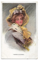 CPA ILLUSTRATION " WINTER WHISPERS ", PORTRAIT FEMME D'APRES PHILIP BOILEAU - Boileau, Philip