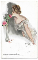CPA ILLUSTRATION, " AMERICAN BEAUTIES ", PORTRAIT FEMME D'APRES HARRISON FISHER, COPYRIGHT BY CHARLES SCRIBNER'S SONS - Fisher, Harrison