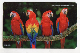 COREE Du SUD TELECARTE PRIVE KOREA TELECOM  PERROQUET - Parrots