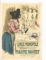 Publicité, Affiche, Linge MONOPOLE ,ets Buisson,Gennevilliers, N° 9 , Roedel 1897 , Frais Fr 1.75 E - Pubblicitari