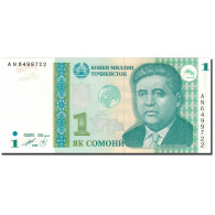 Billet, Tajikistan, 1 Somoni, 1999, 1999, KM:14A, NEUF - Tadjikistan