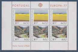 Bloc 6 Timbres Neufs Dentelés Portugal, Europa 1977, Plaines Du Sud, Montagnes Du Nord-est  BF20 - 1977