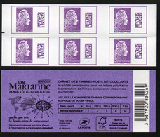 CARNET 6TP YSEULT YZ - TVP INTERNATIONAL -  UNE MARIANNE POUR L'INTERNATIONAL - RE MILIEU GAUCHE - NEUF - NON PLIE - Modern : 1959-...