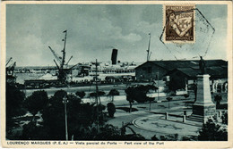 PC CPA MOZAMBIQUE / PORTUGAL, PART VIEW OF THE PORT, VINTAGE POSTCARD (b13386) - Mozambique