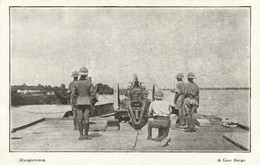 PC CPA IRAQ, MESOPOTAMIA, A GUN BARGE, VINTAGE POSTCARD (b16197) - Iraq