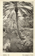 PC CPA IRAQ, BASRA, MAN BATHING IN A CREEK, VINTAGE POSTCARD (b16172) - Iraq