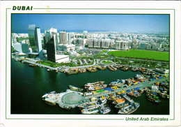 PC CPA U.A.E. , DUBAI, BIRDS EYE VIEW OF DUBAI, REAL PHOTO POSTCARD (b16405) - Verenigde Arabische Emiraten