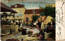 PC CPA CAPE VERDE / PORTUGAL, S. VICENTE, MERCADO, VINTAGE POSTCARD (b13367) - Cap Vert