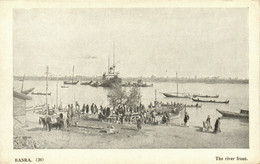 PC CPA IRAQ, BASRA, THE RIVER FRONT, VINTAGE POSTCARD (b16239) - Iraq