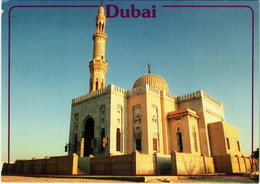 PC CPA U.A.E. DUBAI, MOSQUE, SHAIK MAKTOUM PALACE, REAL PHOTO POSTCARD (b16420) - United Arab Emirates