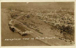 PC CPA CANADA, AEROPLANE VIEW OF PRINCE RUPERT, REAL PHOTO POSTCARD (b6314) - Prince Rupert