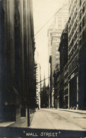 PC CPA U.S. NEW YORK CITY, WALL STREET, VINTAGE REAL PHOTO POSTCARD (b4513) - Wall Street