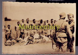 Photo , Ww2  , Sénégalais , 1940 , Prisonniers , Coloniaux , Tirailleurs , Allemand  , 39-45 , Campagne De France - Lieux
