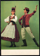 POLAND 1985 PC MAZOWSZE POLISH SONG AND DANCE ENSEMBLE GROUP FOLK COSTUME FROM JURGOWSKI REGION ETHNOGRAPHY CULTURES - Altri & Non Classificati