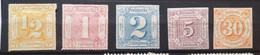 NUMBERS - SMALL LOT - THURN AND TAXIS-GERMANY -1859-1866 - Mint