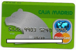 Caja Madrid, Spain, Magnetic MasterCard Credit Card, # Cc-99  Transparent - Credit Cards (Exp. Date Min. 10 Years)