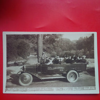 CARTE PHOTO AUTOMOBILE DEPART POUR GAVARINE CAUTERETS - Passenger Cars